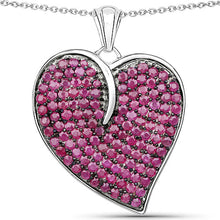 Load image into Gallery viewer, 4.98 Carat Genuine Ruby .925 Sterling Silver Pendant