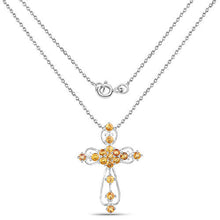 Load image into Gallery viewer, 2.24 Carat Genuine Yellow Sapphire .925 Sterling Silver Pendant