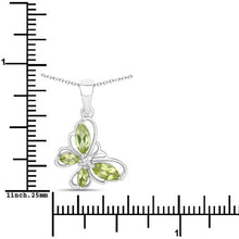 Load image into Gallery viewer, 0.64 Carat Genuine Peridot .925 Sterling Silver Pendant