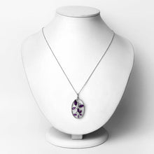 Load image into Gallery viewer, 2.12 Carat Genuine Amethyst .925 Sterling Silver Pendant