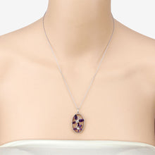 Load image into Gallery viewer, 2.12 Carat Genuine Amethyst .925 Sterling Silver Pendant