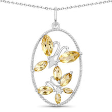 Load image into Gallery viewer, 2.30 Carat Genuine Citrine .925 Sterling Silver Pendant