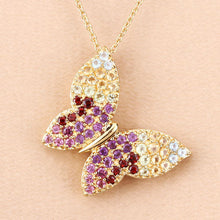 Load image into Gallery viewer, 1.62 Carat Genuine Multi Stones .925 Sterling Silver Pendant