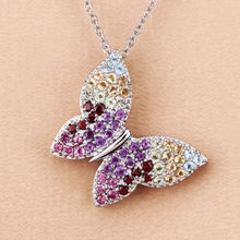 Load image into Gallery viewer, 1.62 Carat Genuine Multi Stones .925 Sterling Silver Pendant