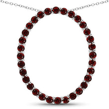 Load image into Gallery viewer, 3.52 Carat Genuine Garnet .925 Sterling Silver Pendant