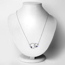 Load image into Gallery viewer, 0.70 Carat Genuine Blue Sapphire .925 Sterling Silver Pendant
