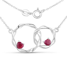 将图片加载到图库查看器,0.70 Carat Genuine Ruby .925 Sterling Silver Pendant