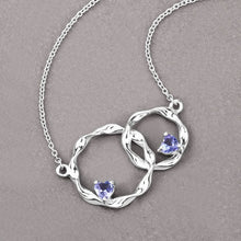 Load image into Gallery viewer, 0.38 Carat Genuine Tanzanite .925 Sterling Silver Pendant