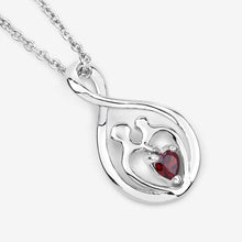 Load image into Gallery viewer, 0.14 Carat Genuine Garnet .925 Sterling Silver Pendant