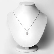 Load image into Gallery viewer, 0.14 Carat Genuine Garnet .925 Sterling Silver Pendant