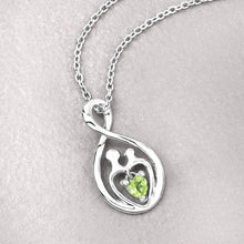 Load image into Gallery viewer, 0.15 Carat Genuine Peridot .925 Sterling Silver Pendant