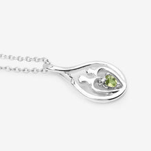 Load image into Gallery viewer, 0.15 Carat Genuine Peridot .925 Sterling Silver Pendant