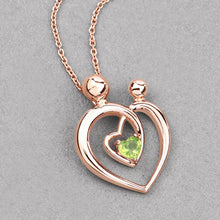 Load image into Gallery viewer, 0.25 Carat Genuine Peridot .925 Sterling Silver Pendant