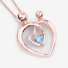 Load image into Gallery viewer, 0.28 Carat Genuine Swiss Blue Topaz .925 Sterling Silver Pendant