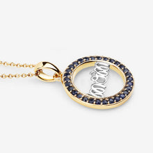 Load image into Gallery viewer, 0.64 Carat Genuine Blue Sapphire .925 Sterling Silver Pendant
