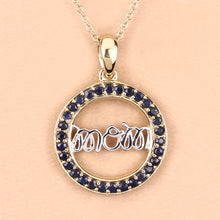 Load image into Gallery viewer, 0.64 Carat Genuine Blue Sapphire .925 Sterling Silver Pendant