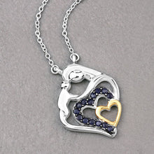Load image into Gallery viewer, 0.28 Carat Genuine Blue Sapphire .925 Sterling Silver Pendant