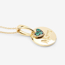 Load image into Gallery viewer, 0.17 Carat Genuine Emerald .925 Sterling Silver Pendant
