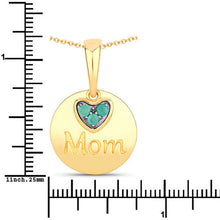 Load image into Gallery viewer, 0.17 Carat Genuine Emerald .925 Sterling Silver Pendant