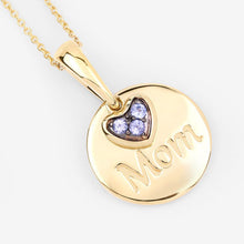 Load image into Gallery viewer, 0.21 Carat Genuine Tanzanite .925 Sterling Silver Pendant