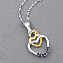 Load image into Gallery viewer, 0.14 Carat Genuine Blue Sapphire .925 Sterling Silver Pendant