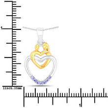 Load image into Gallery viewer, 0.14 Carat Genuine Tanzanite .925 Sterling Silver Pendant