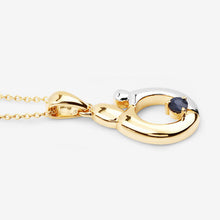 Load image into Gallery viewer, 0.19 Carat Genuine Blue Sapphire .925 Sterling Silver Pendant