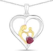 Load image into Gallery viewer, 0.50 Carat Genuine Ruby .925 Sterling Silver Pendant
