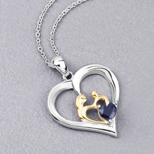Load image into Gallery viewer, 0.50 Carat Genuine Blue Sapphire .925 Sterling Silver Pendant
