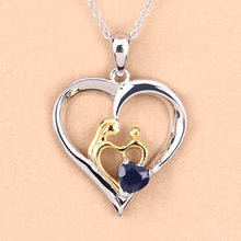 Load image into Gallery viewer, 0.50 Carat Genuine Blue Sapphire .925 Sterling Silver Pendant