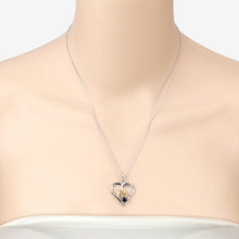 Load image into Gallery viewer, 0.50 Carat Genuine Blue Sapphire .925 Sterling Silver Pendant