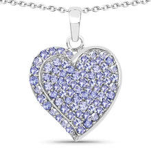 Load image into Gallery viewer, 3.97 Carat Genuine Tanzanite .925 Sterling Silver Pendant
