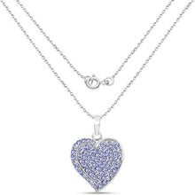 Load image into Gallery viewer, 3.97 Carat Genuine Tanzanite .925 Sterling Silver Pendant