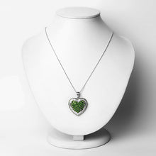 Load image into Gallery viewer, 4.62 Carat Genuine Chrome Diopside .925 Sterling Silver Pendant