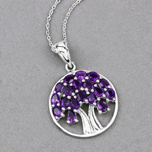 Load image into Gallery viewer, 2.94 Carat Genuine Amethyst .925 Sterling Silver Pendant