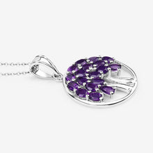 Load image into Gallery viewer, 2.94 Carat Genuine Amethyst .925 Sterling Silver Pendant