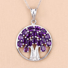 Load image into Gallery viewer, 2.94 Carat Genuine Amethyst .925 Sterling Silver Pendant