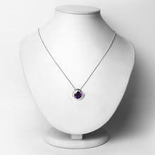 Load image into Gallery viewer, 3.30 Carat Genuine Amethyst .925 Sterling Silver Pendant