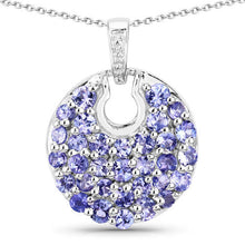 Load image into Gallery viewer, 1.78 Carat Genuine Tanzanite .925 Sterling Silver Pendant