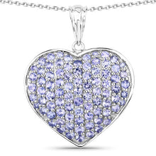 Load image into Gallery viewer, 4.86 Carat Genuine Tanzanite .925 Sterling Silver Pendant