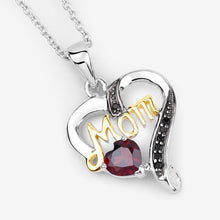 Load image into Gallery viewer, 0.55 Carat Genuine Garnet and Black Spinel .925 Sterling Silver Pendant