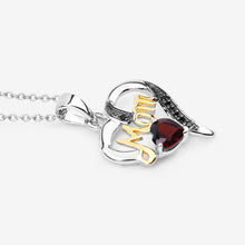 Load image into Gallery viewer, 0.55 Carat Genuine Garnet and Black Spinel .925 Sterling Silver Pendant