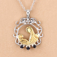 Load image into Gallery viewer, 0.12 Carat Genuine Blue Sapphire .925 Sterling Silver Pendant