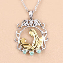 Load image into Gallery viewer, 0.09 Carat Genuine Emerald .925 Sterling Silver Pendant