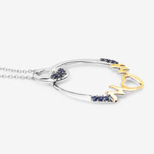 Load image into Gallery viewer, 0.18 Carat Genuine Blue Sapphire .925 Sterling Silver Pendant
