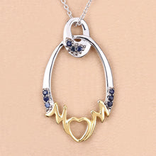 Load image into Gallery viewer, 0.18 Carat Genuine Blue Sapphire .925 Sterling Silver Pendant