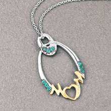 Load image into Gallery viewer, 0.15 Carat Genuine Emerald .925 Sterling Silver Pendant