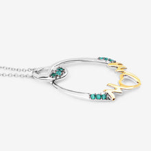Load image into Gallery viewer, 0.15 Carat Genuine Emerald .925 Sterling Silver Pendant
