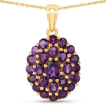 Load image into Gallery viewer, 4.04 Carat Genuine Amethyst .925 Sterling Silver Pendant
