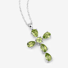 Load image into Gallery viewer, 2.24 Carat Genuine Peridot .925 Sterling Silver Pendant